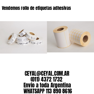 Vendemos rollo de etiquetas adhesivas