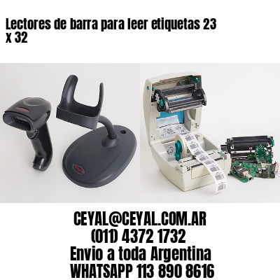 Lectores de barra para leer etiquetas 23 x 32