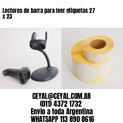 Lectores de barra para leer etiquetas 27 x 23