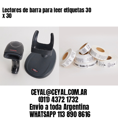 Lectores de barra para leer etiquetas 30 x 30