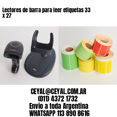 Lectores de barra para leer etiquetas 33 x 27