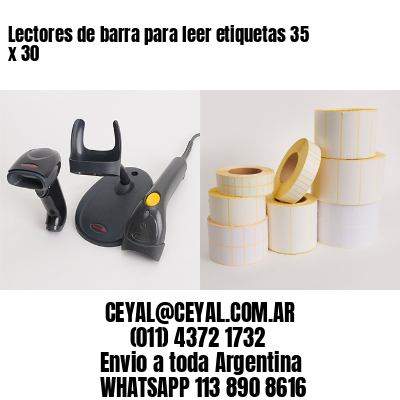 Lectores de barra para leer etiquetas 35 x 30