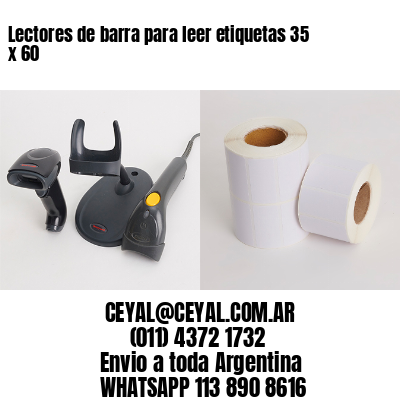 Lectores de barra para leer etiquetas 35 x 60