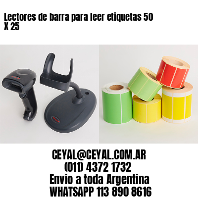 Lectores de barra para leer etiquetas 50 X 25