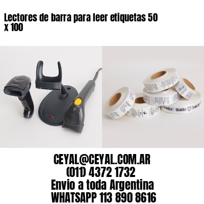 Lectores de barra para leer etiquetas 50 x 100