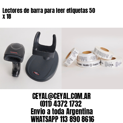 Lectores de barra para leer etiquetas 50 x 18