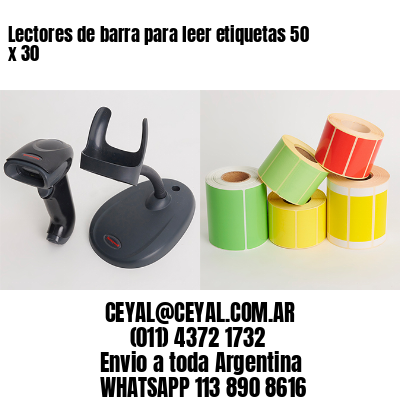 Lectores de barra para leer etiquetas 50 x 30