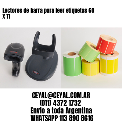 Lectores de barra para leer etiquetas 60 x 11