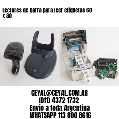 Lectores de barra para leer etiquetas 60 x 30