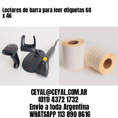 Lectores de barra para leer etiquetas 60 x 46