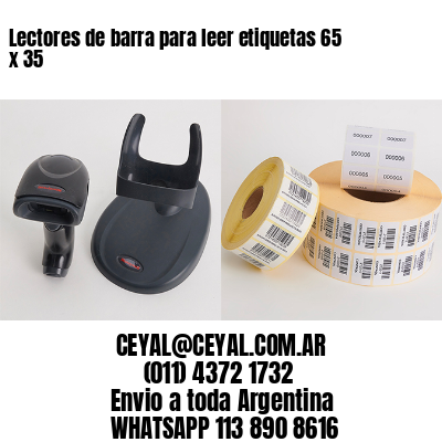 Lectores de barra para leer etiquetas 65 x 35