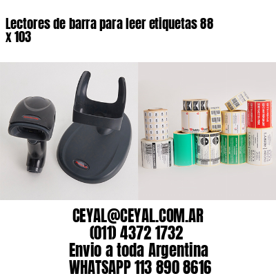 Lectores de barra para leer etiquetas 88 x 103