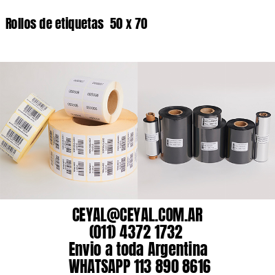 Rollos de etiquetas  50 x 70