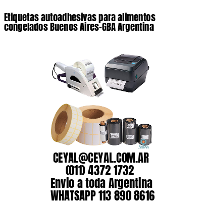 Etiquetas autoadhesivas para alimentos congelados Buenos Aires-GBA Argentina