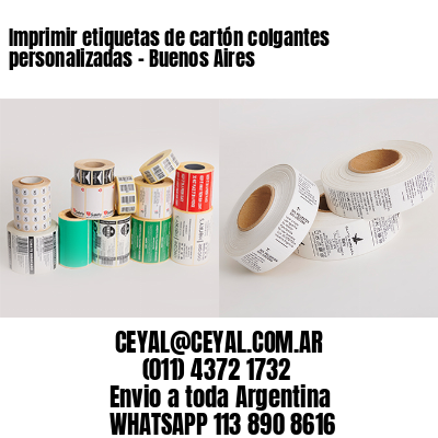 Imprimir etiquetas de cartón colgantes personalizadas – Buenos Aires