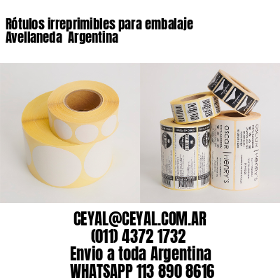 Rótulos irreprimibles para embalaje Avellaneda  Argentina