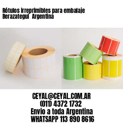 Rótulos irreprimibles para embalaje Berazategui  Argentina