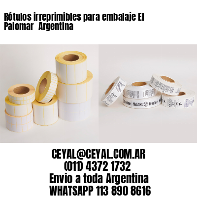 Rótulos irreprimibles para embalaje El Palomar  Argentina