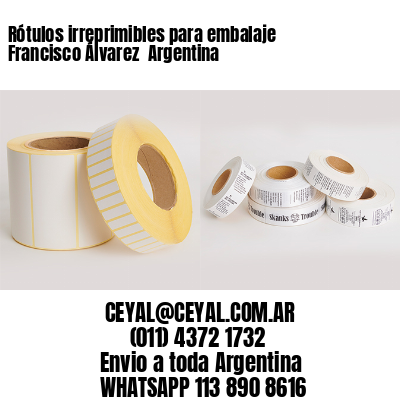 Rótulos irreprimibles para embalaje Francisco Álvarez  Argentina