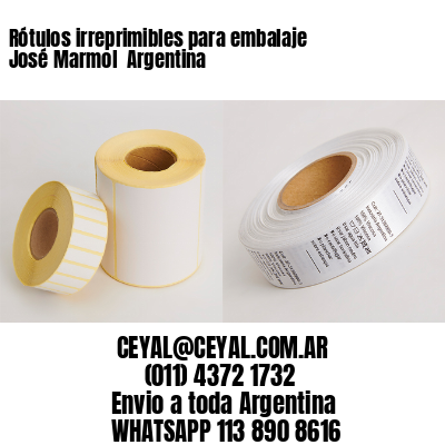 Rótulos irreprimibles para embalaje José Marmol  Argentina