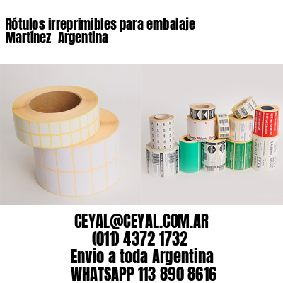 Rótulos irreprimibles para embalaje Martínez  Argentina