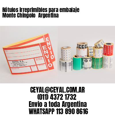 Rótulos irreprimibles para embalaje Monte Chingolo  Argentina