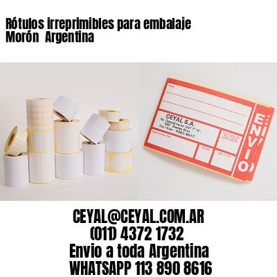 Rótulos irreprimibles para embalaje Morón  Argentina