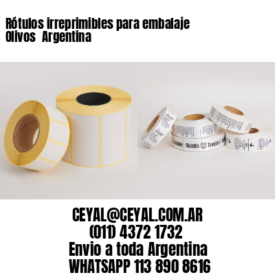 Rótulos irreprimibles para embalaje Olivos  Argentina