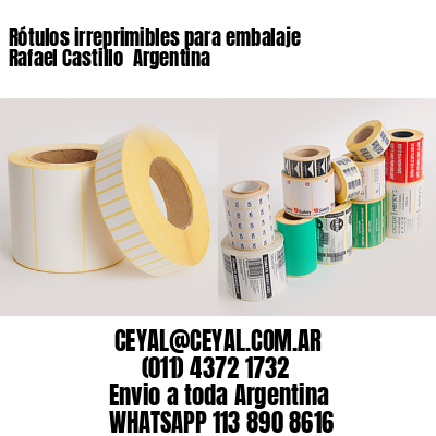 Rótulos irreprimibles para embalaje Rafael Castillo  Argentina