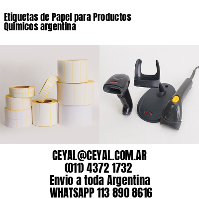 Etiquetas de Papel para Productos Químicos argentina 