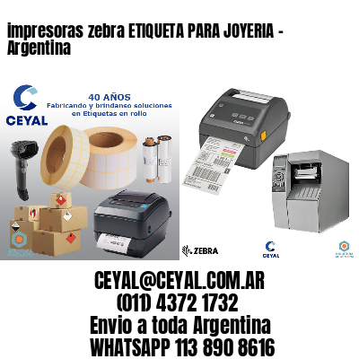 impresoras zebra ETIQUETA PARA JOYERIA - Argentina