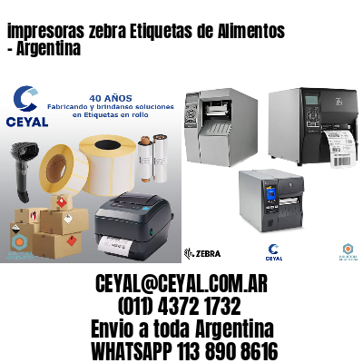 impresoras zebra Etiquetas de Alimentos – Argentina