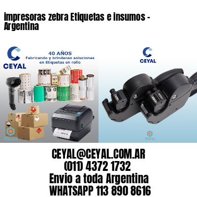impresoras zebra Etiquetas e insumos - Argentina