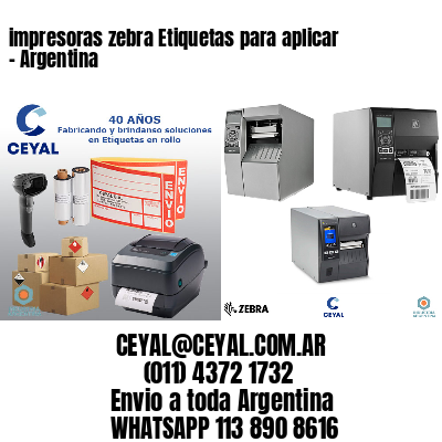 impresoras zebra Etiquetas para aplicar – Argentina
