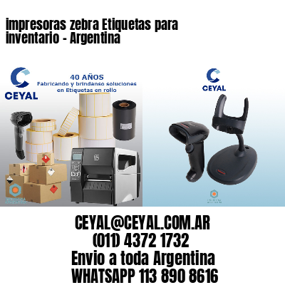 impresoras zebra Etiquetas para inventario - Argentina