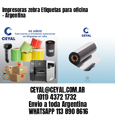 impresoras zebra Etiquetas para oficina - Argentina
