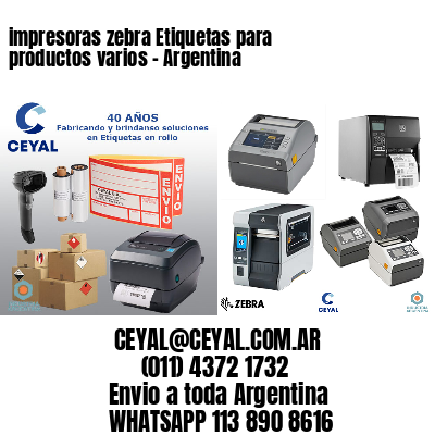 impresoras zebra Etiquetas para productos varios - Argentina