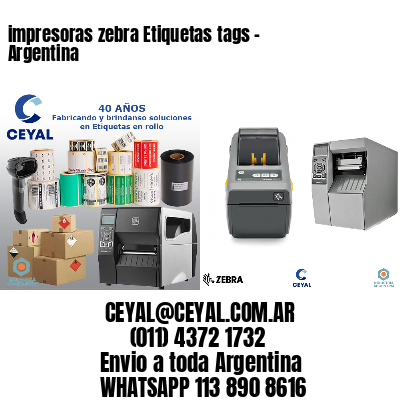 impresoras zebra Etiquetas tags - Argentina