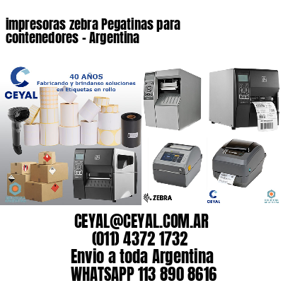 impresoras zebra Pegatinas para contenedores - Argentina