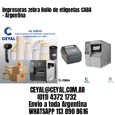 impresoras zebra Rollo de etiquetas CABA - Argentina
