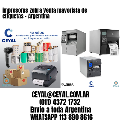 impresoras zebra Venta mayorista de etiquetas - Argentina