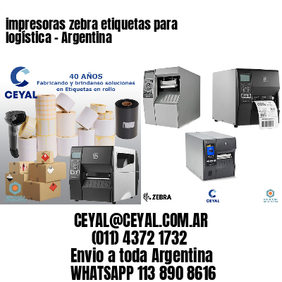 impresoras zebra etiquetas para logística - Argentina