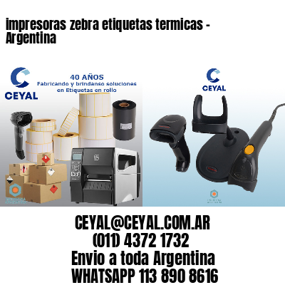 impresoras zebra etiquetas termicas – Argentina
