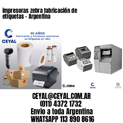 impresoras zebra fabricación de etiquetas – Argentina