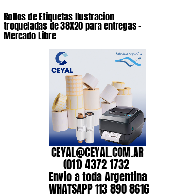 Rollos de Etiquetas Ilustracion troqueladas de 38X20 para entregas – Mercado Libre