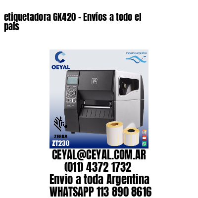 etiquetadora GK420 – Envíos a todo el país