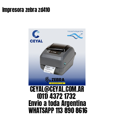 impresora zebra zd410