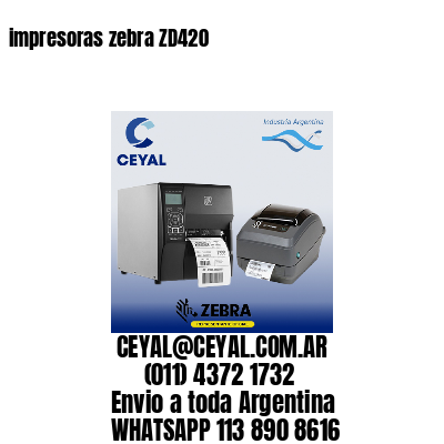 impresoras zebra ZD420