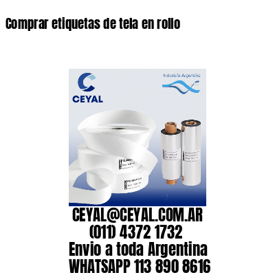Comprar etiquetas de tela en rollo