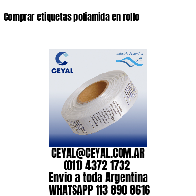 Comprar etiquetas poliamida en rollo